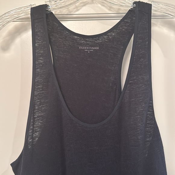 Eileen Fisher linen racer back tank top - Picture 4 of 5